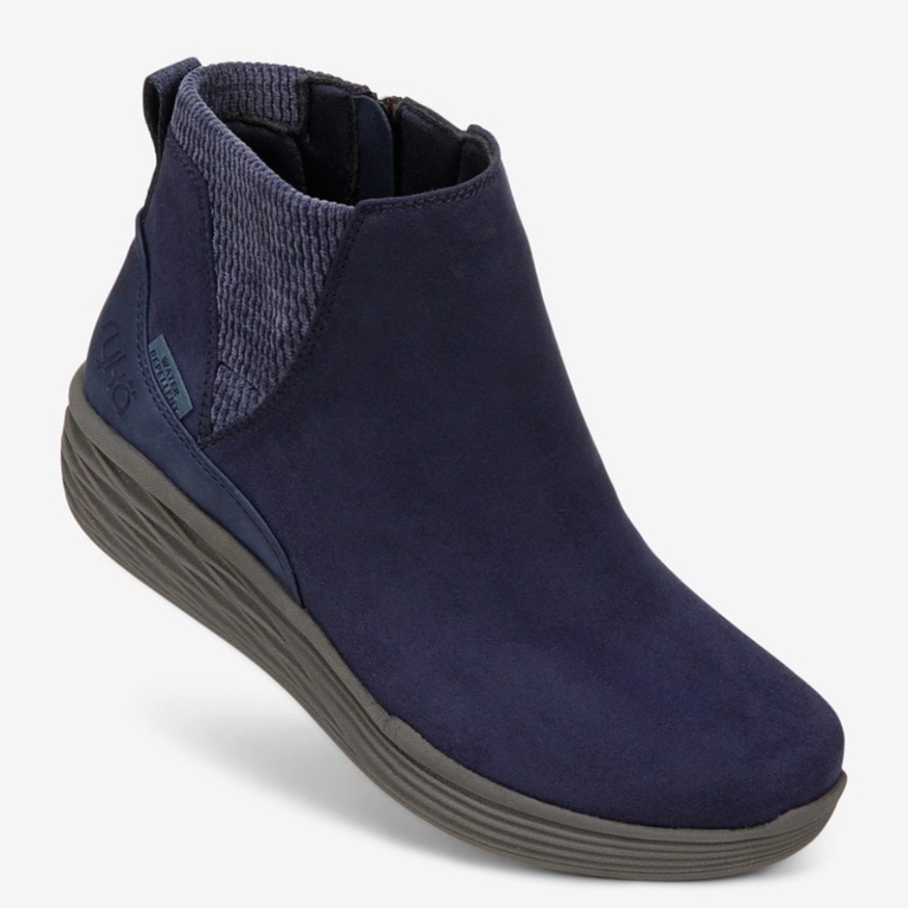 RYKA SIDE ZIP WATER REPELLENT SNEAKER BOOTS NOELLE NEXT ACADEMY BLUE NEW - Picture 5 of 12